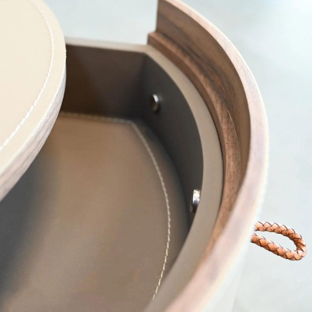 SwayLiving NERU Side Table Round 3-Drawer ACCENT TABLES