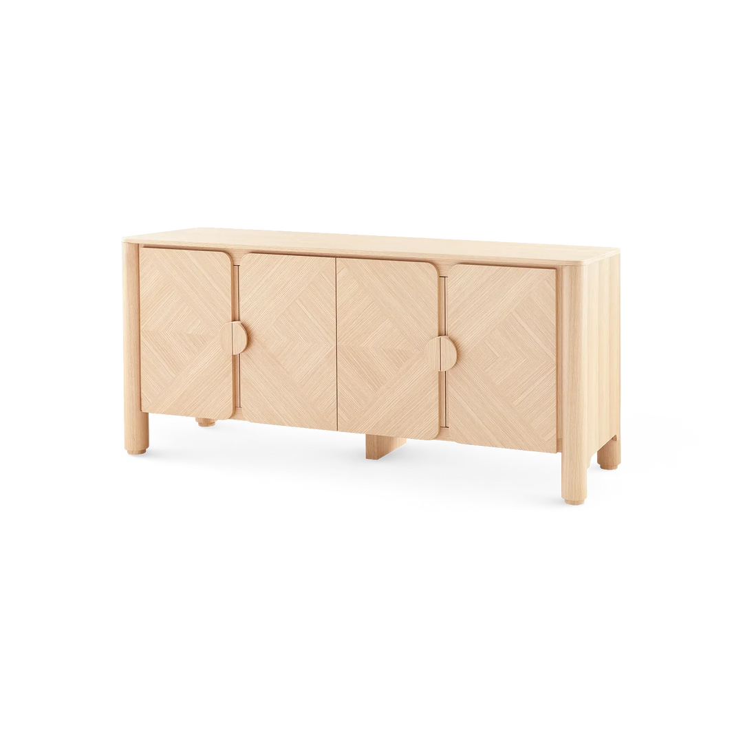 SwayLiving Nolan 4-Door Cabinet SIDEBOARDS + CREDENZAS