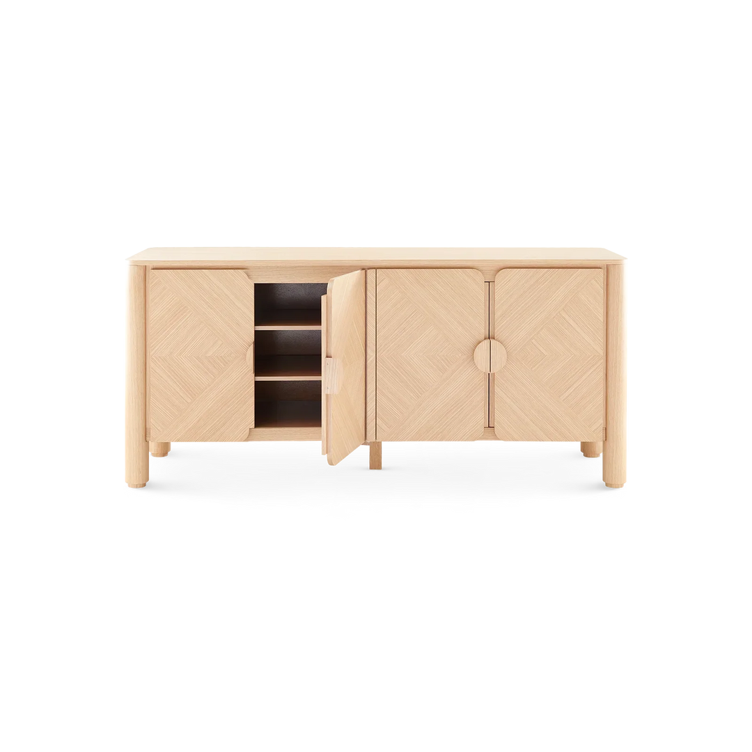 SwayLiving Nolan 4-Door Cabinet SIDEBOARDS + CREDENZAS