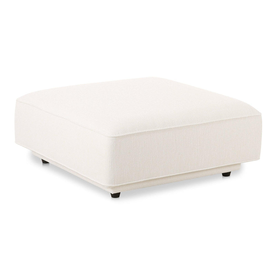 Rosello Ottoman White - SwayLiving