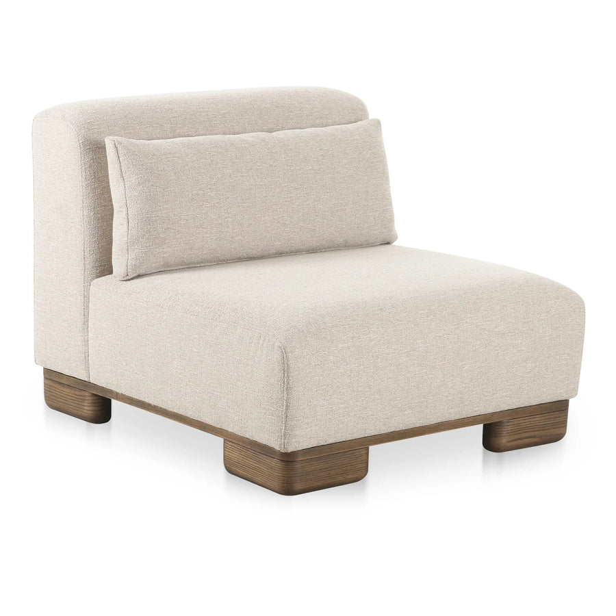 June Slipper Chair Oatmeal - SwayLiving
