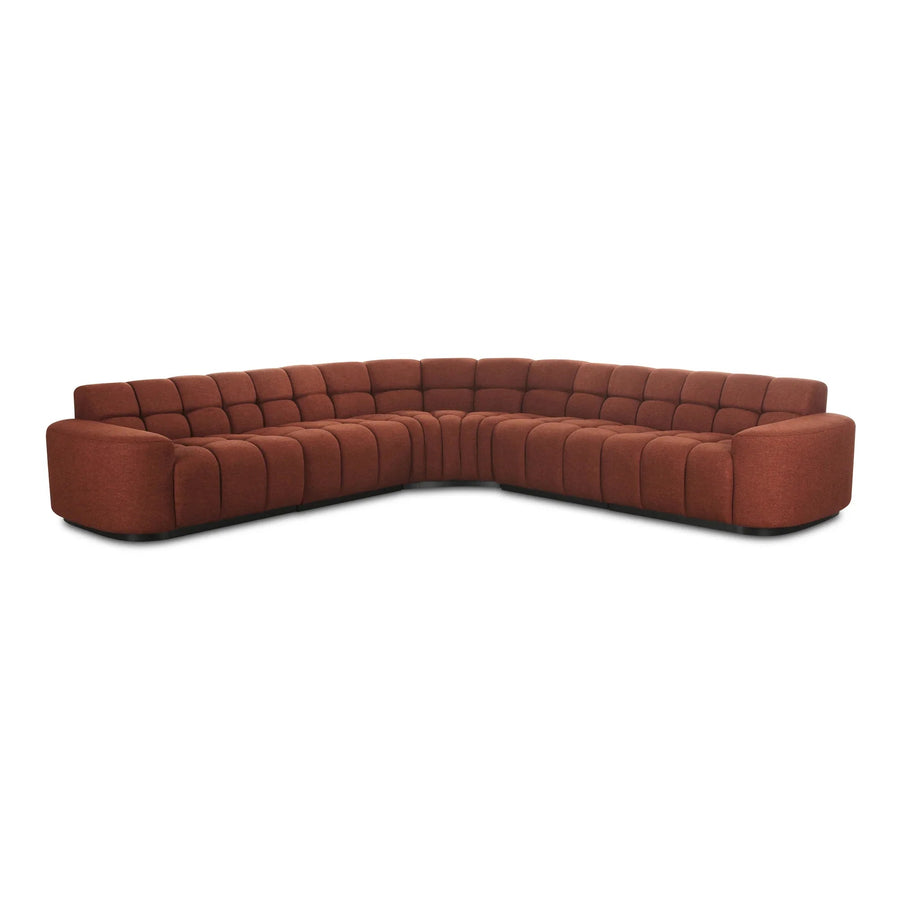 Roman L-Shaped Sectional Rust - SwayLiving