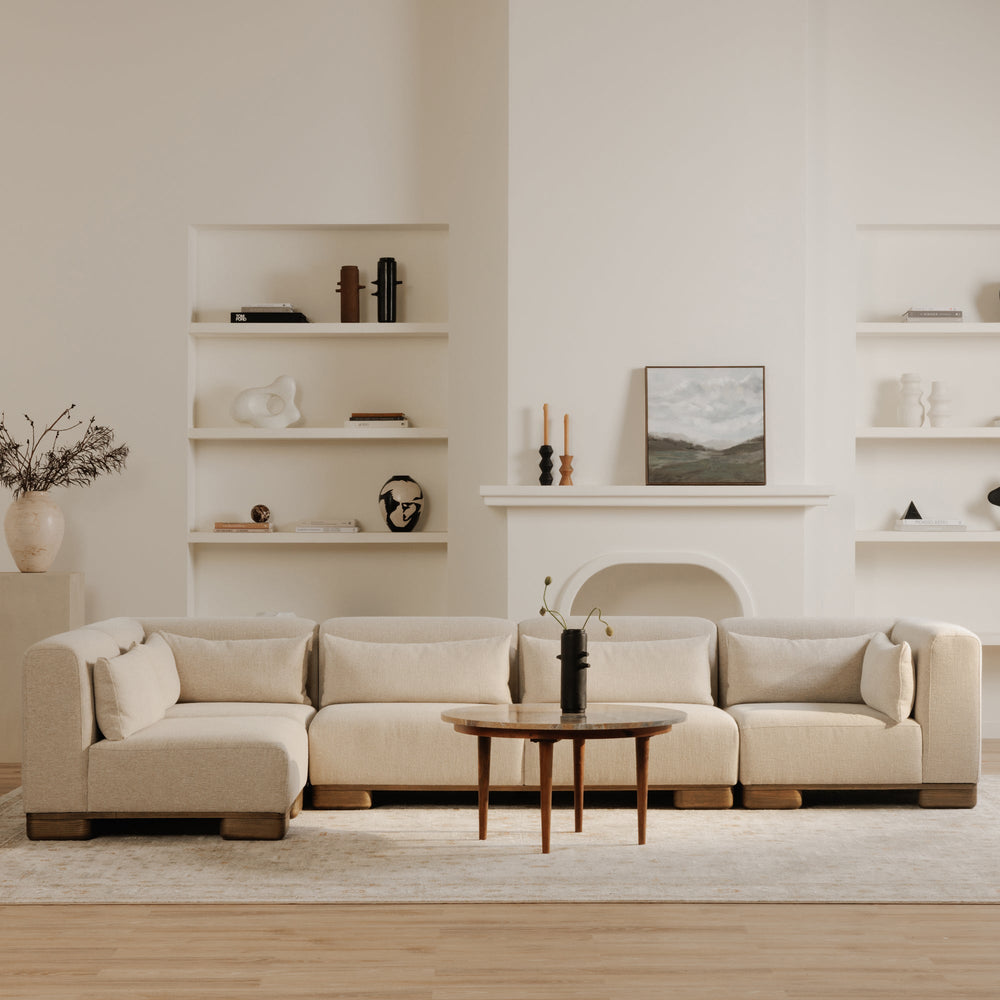 SwayLiving - June Lounge Modular Sectional Oatmeal - OA-1046-34 | SwayLiving