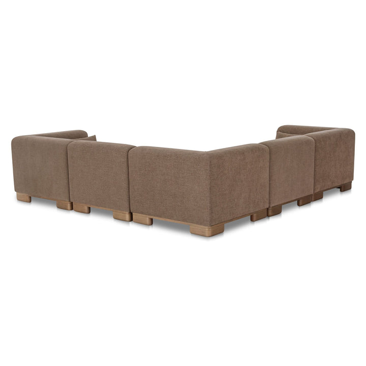 June Classic L-Shaped Modular Sectional Oatmeal