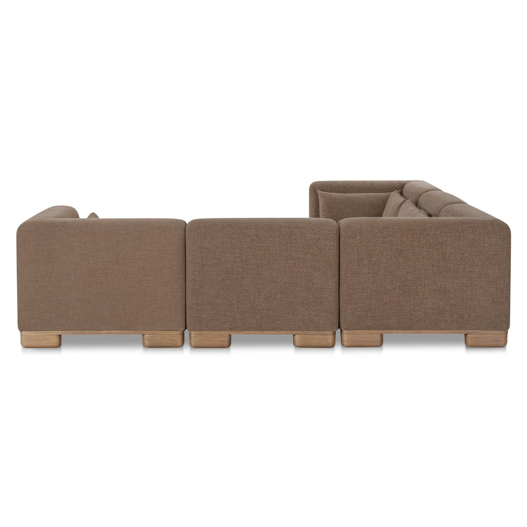 June Classic L-Shaped Modular Sectional Oatmeal