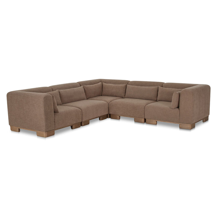 June Classic L-Shaped Modular Sectional Oatmeal