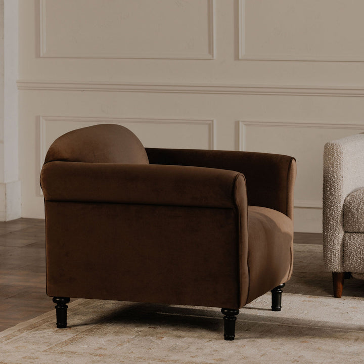 Brown Faux Mohair