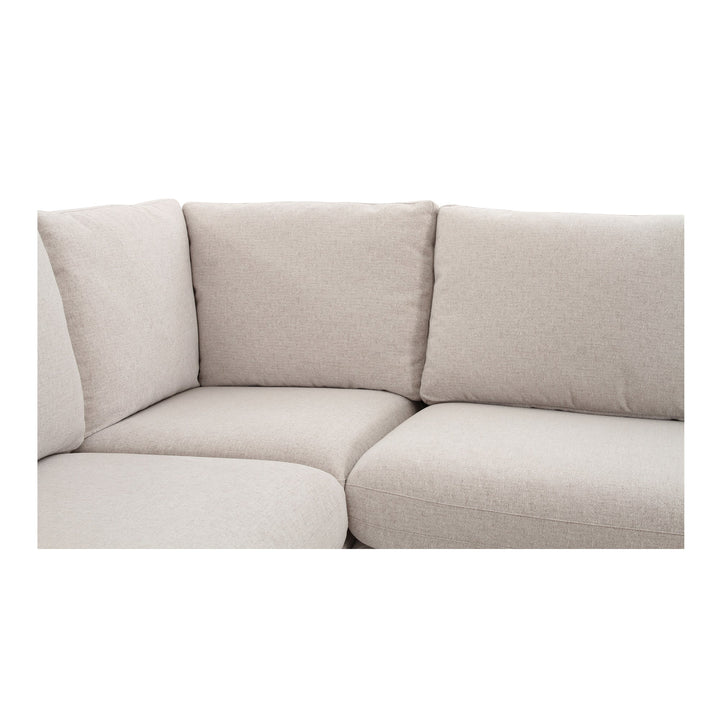 SwayLiving - Fable Slipcover Dining Banquette L-Shape Beige 96In - OA-1067-34 | SwayLiving
