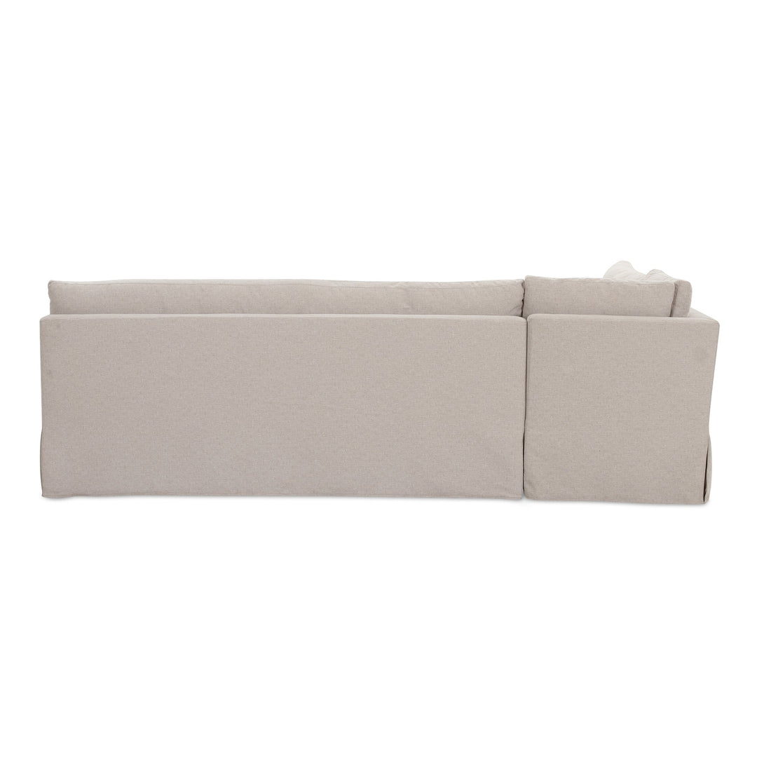 SwayLiving - Fable Slipcover Dining Banquette L-Shape Beige  100.5In - OA-1068-34 | SwayLiving