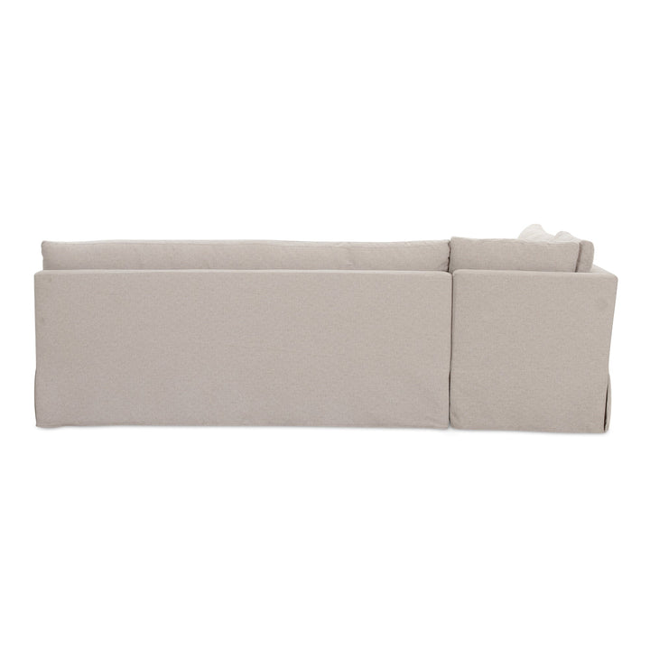 SwayLiving - Fable Slipcover Dining Banquette L-Shape Beige  100.5In - OA-1068-34 | SwayLiving