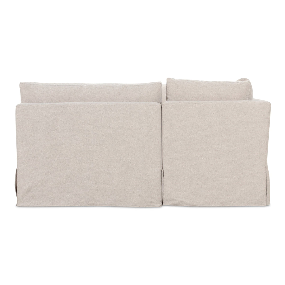 SwayLiving - Fable Slipcover Dining Banquette U-Shape Beige 129In - OA-1072-34 | SwayLiving