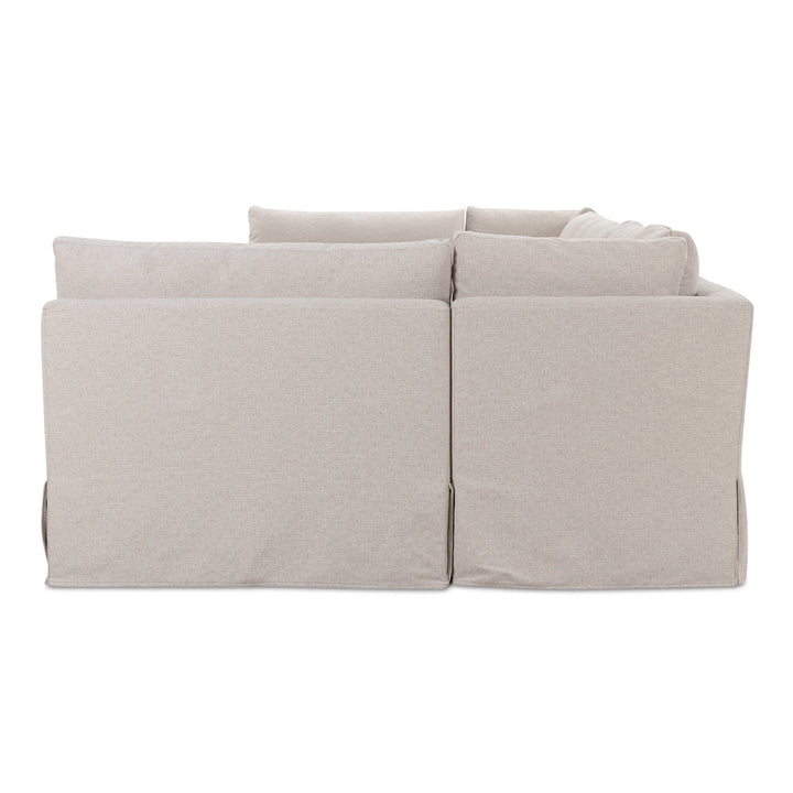 SwayLiving - Fable Slipcover Dining Banquette U-Shape Beige 154In - OA-1073-34 | SwayLiving