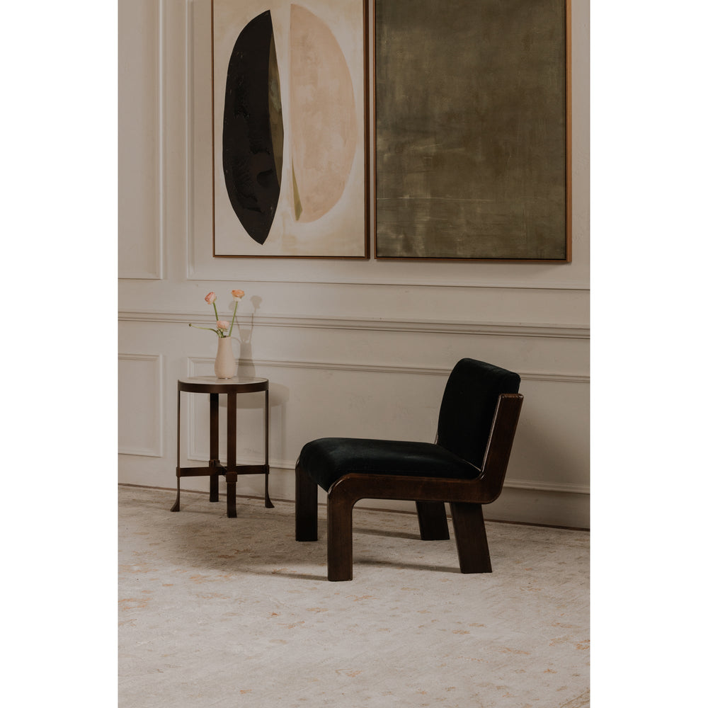 Black Faux Mohair