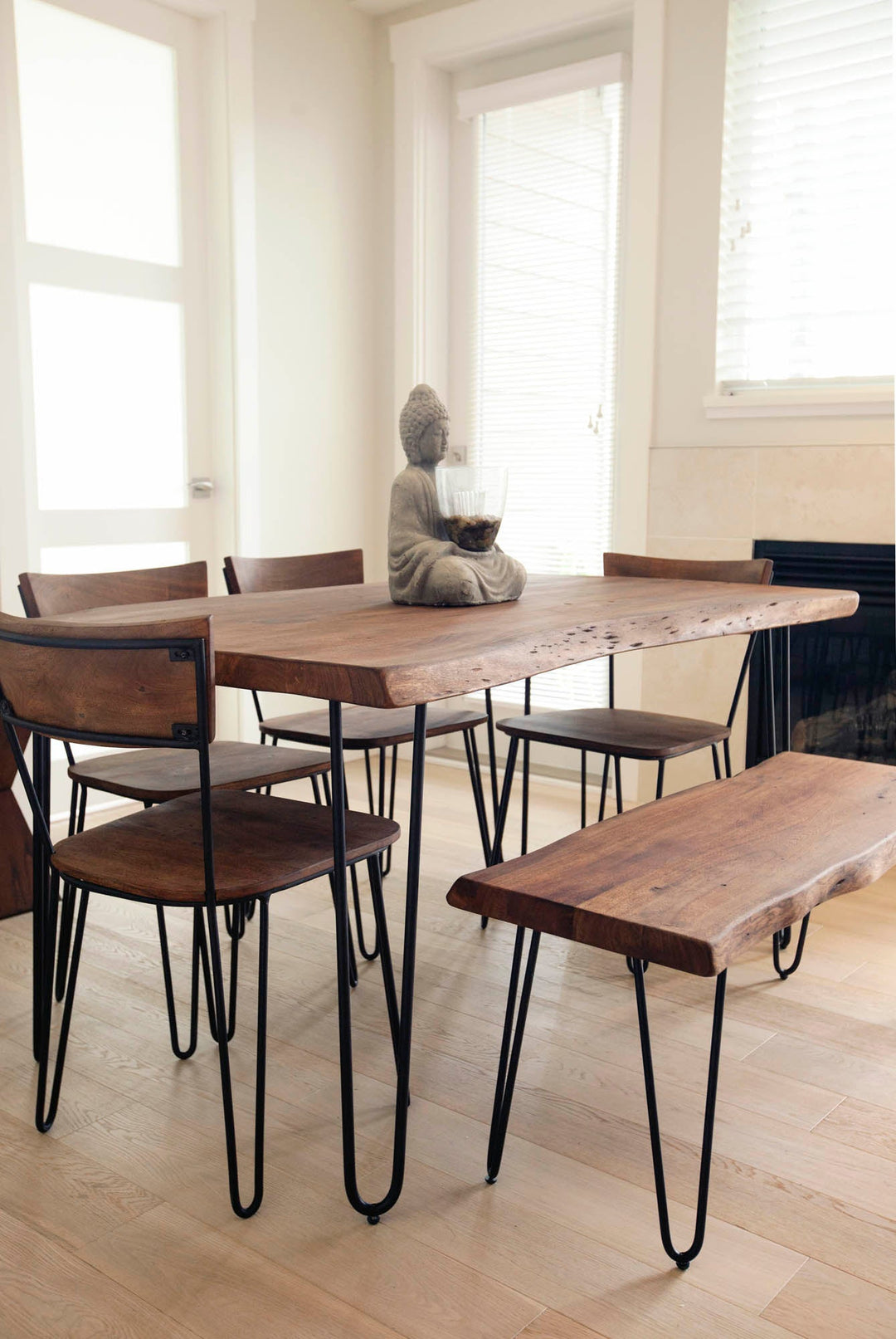 Organic Dining Table - Matte Brown