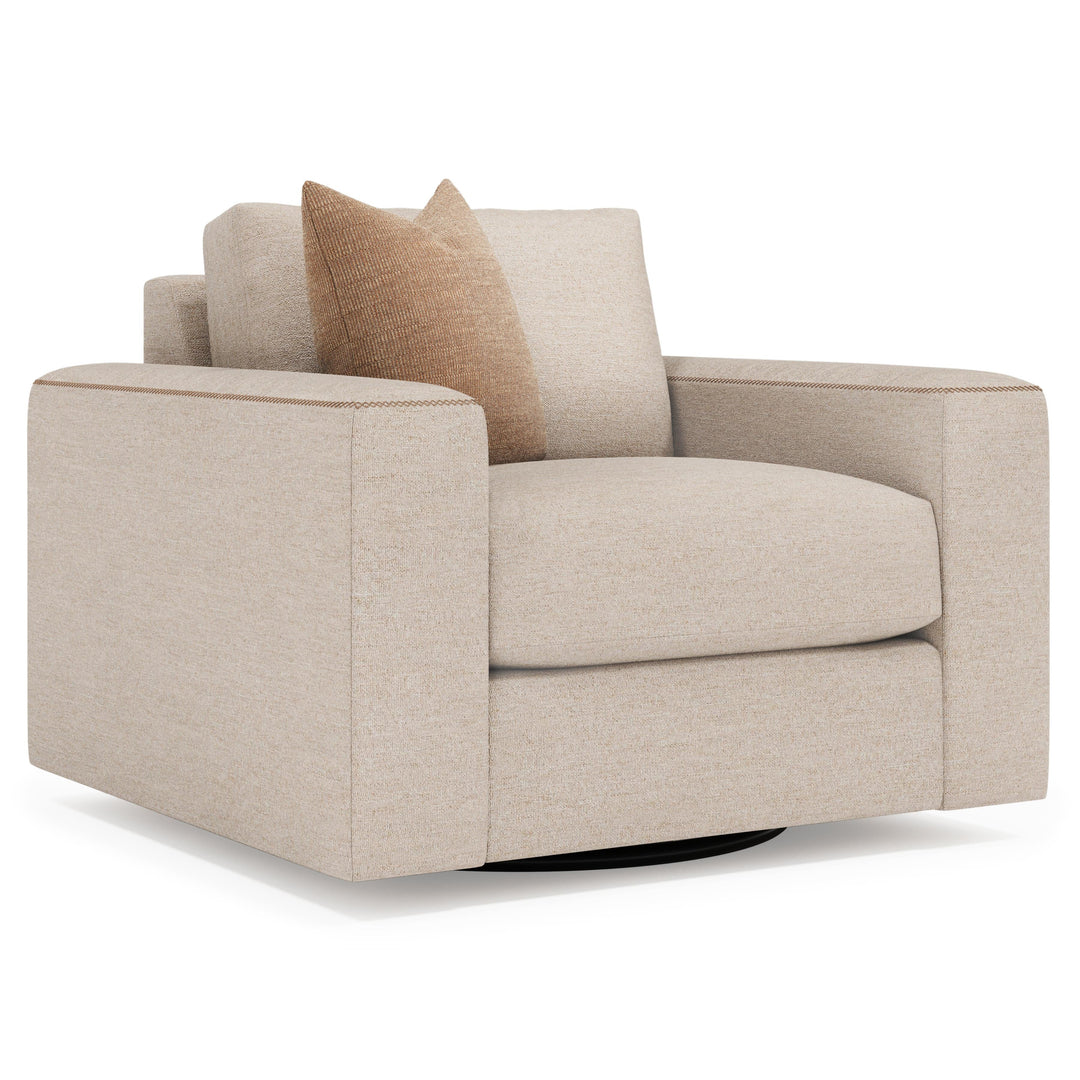 SwayLiving SwayLiving Vaughn Fabric Swivel Chair