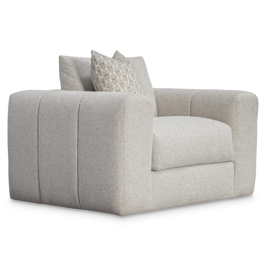 SwayLiving - Vista Fabric Swivel Chair - P4002SA | SwayLiving