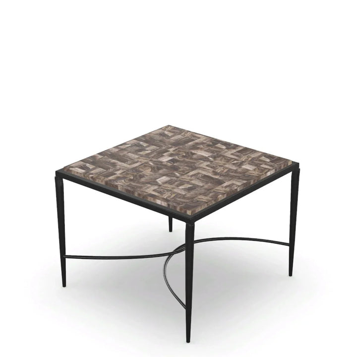 Textured Bronze Base/ Black Onyx Top