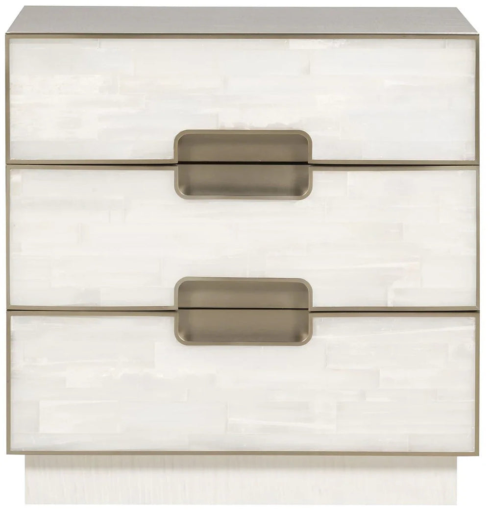 SwayLiving SwayLiving Splendor Selenite Nightstand Small