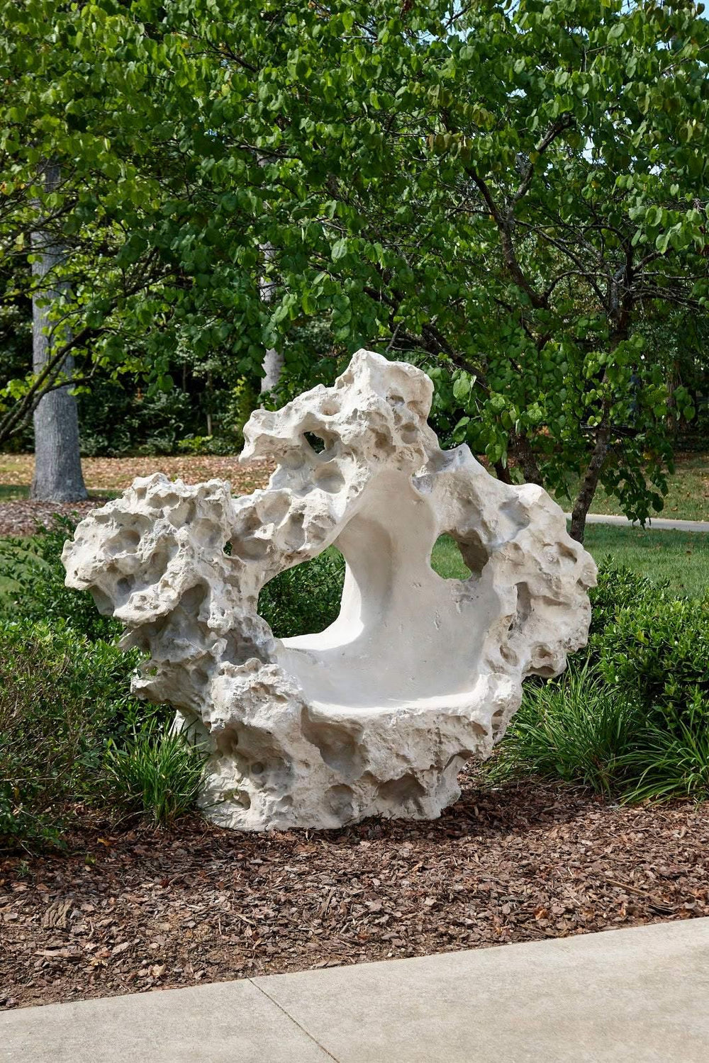 SwayLiving Colossal Cast Stone Sculpture with Seat, Roman Stone DECORATIVE OBJECTS