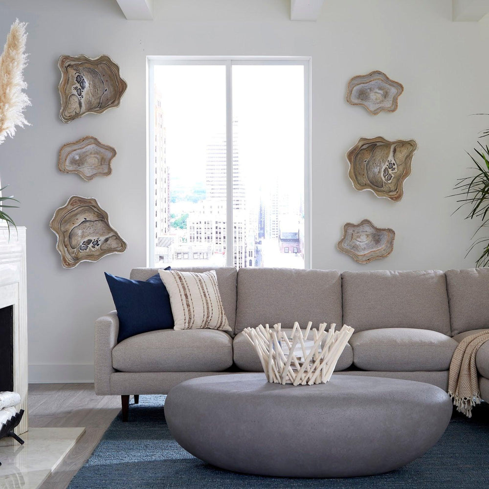 SwayLiving River Stone Coffee Table, Charcoal Stone, Large COFFEE TABLES