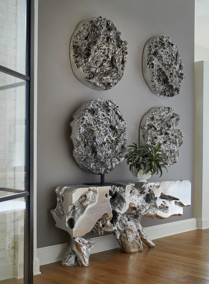 SwayLiving Freeform Console Table, Silver Leaf, LG CONSOLE TABLES