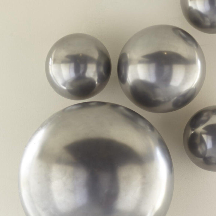 SwayLiving Ball on the Wall, Large, Polished Aluminum Finish WALL ACCENTS
