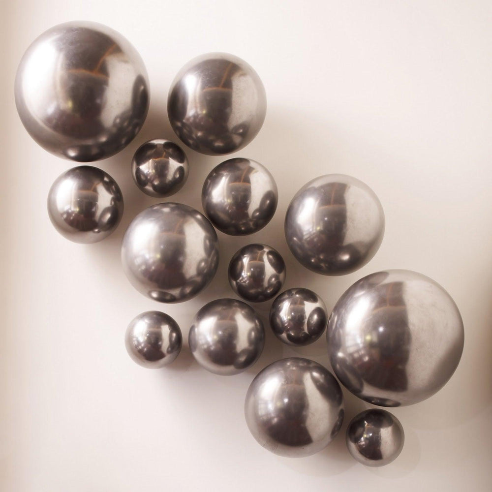 SwayLiving Ball on the Wall, Large, Polished Aluminum Finish WALL ACCENTS