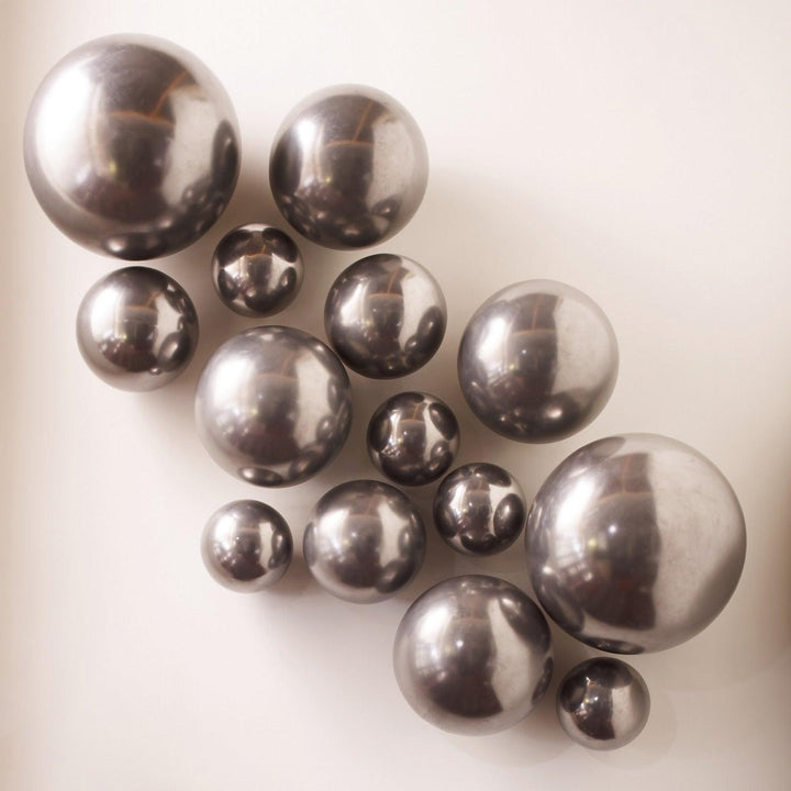 SwayLiving Ball on the Wall, Large, Polished Aluminum Finish WALL ACCENTS