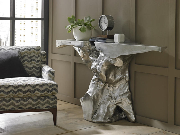 SwayLiving Crown Console, Silver Leaf CONSOLE TABLES