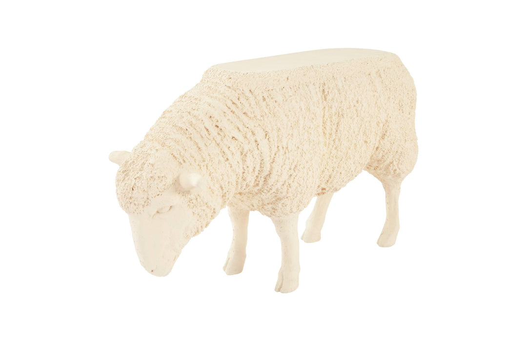 SwayLiving Sheep Side Table, Peach/Cream ACCENT TABLES