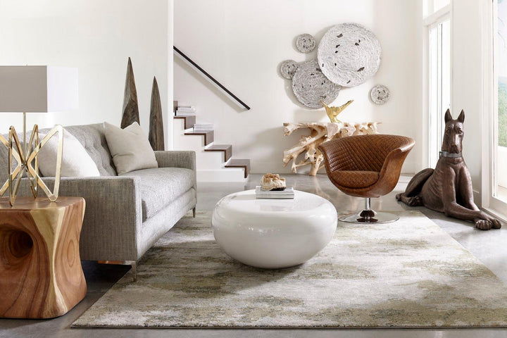 SwayLiving River Stone Coffee Table, Small, Gel Coat White COFFEE TABLES