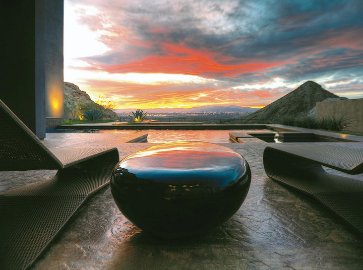 SwayLiving River Stone Coffee Table, Small, Gel Coat Black COFFEE TABLES