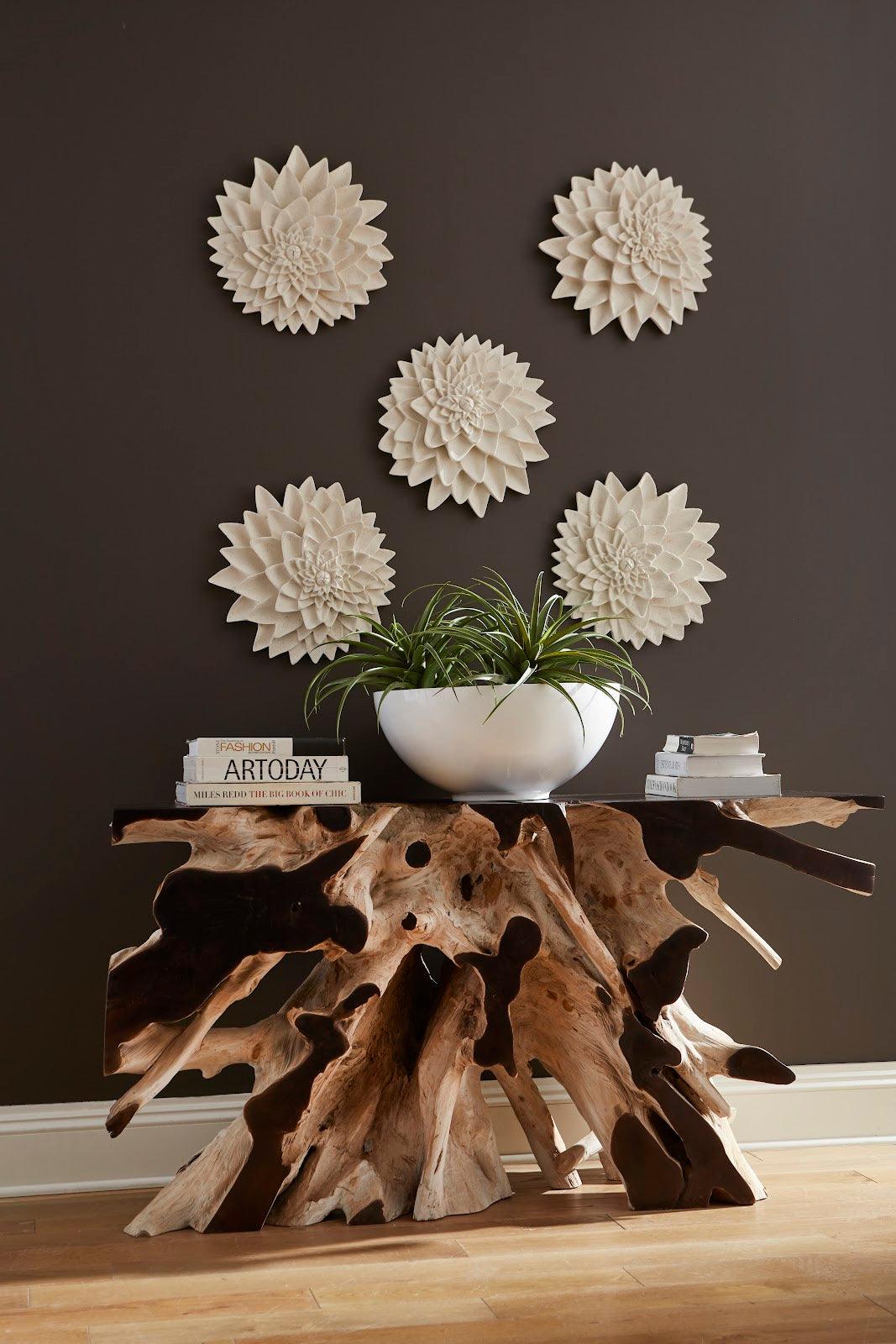 SwayLiving Sulu Bowl, Gel Coat White DECORATIVE TRAYS, PLATES, + BOWLS