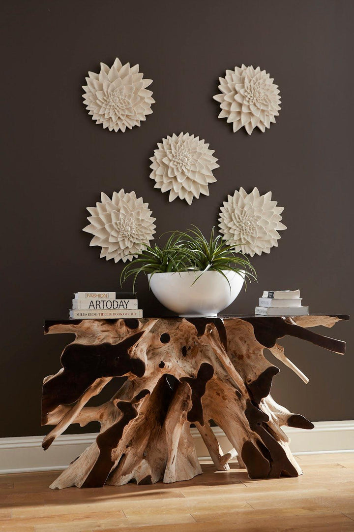 SwayLiving Sulu Bowl, Gel Coat White DECORATIVE TRAYS, PLATES, + BOWLS