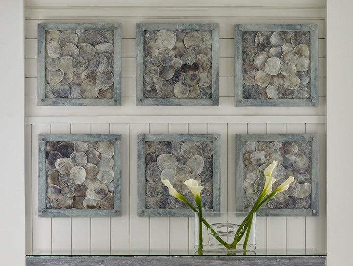 SwayLiving Shell Wall Tile, w/Glass WALL ACCENTS