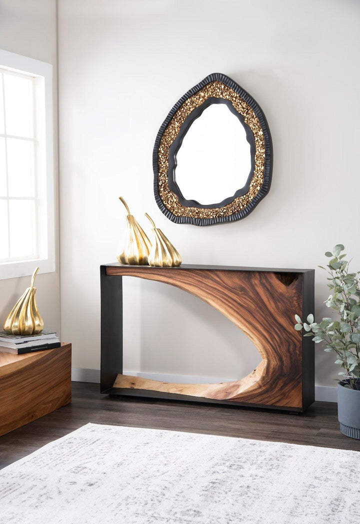SwayLiving Hand Dipped Pears Set of 3, Gold Leaf DECORATIVE OBJECTS