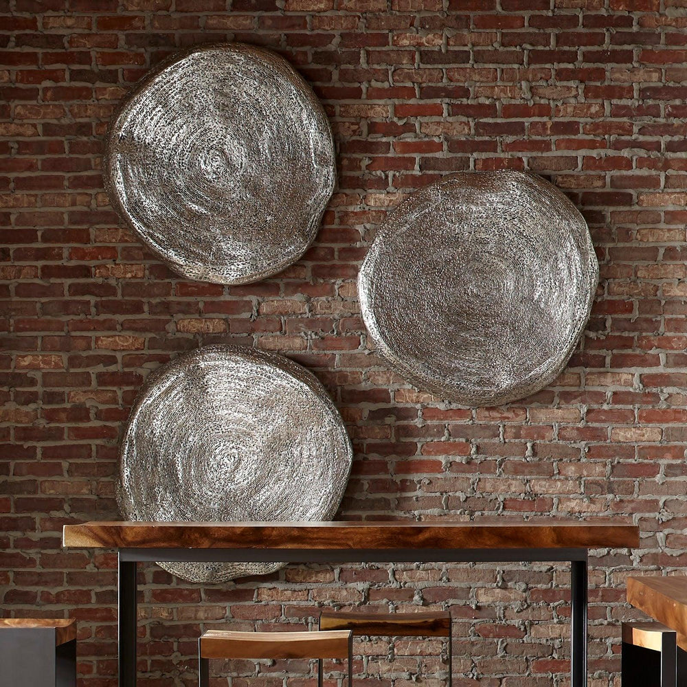 SwayLiving Triple Weld Wall Art, Resin, Silver Leaf WALL ACCENTS