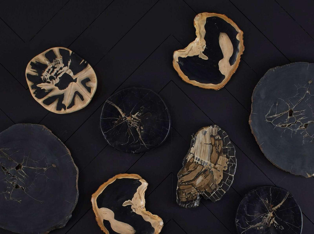 SwayLiving Cast Petrified Wood Wall Tile, Resin, Thin WALL ACCENTS
