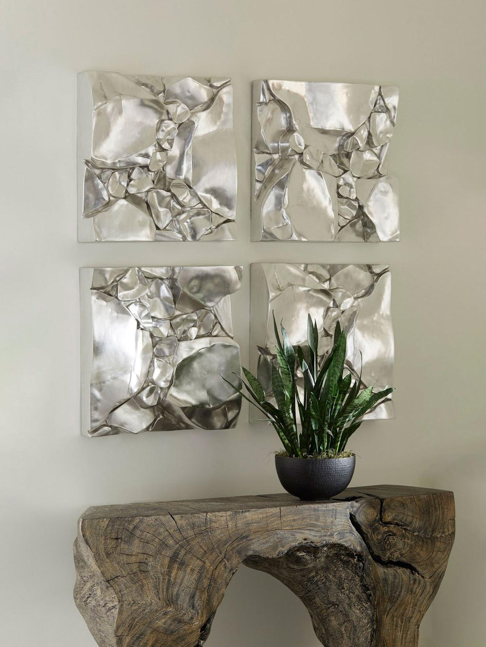 SwayLiving Cairn Wall Tile, Silver WALL ACCENTS