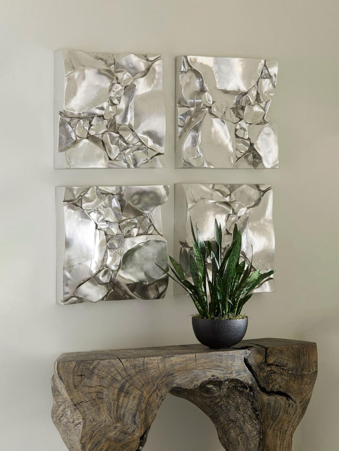 SwayLiving Cairn Wall Tile, Silver WALL ACCENTS