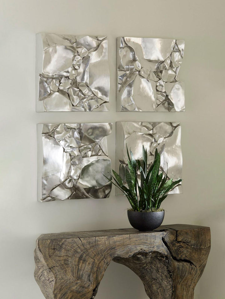 SwayLiving Cairn Wall Tile, Silver WALL ACCENTS