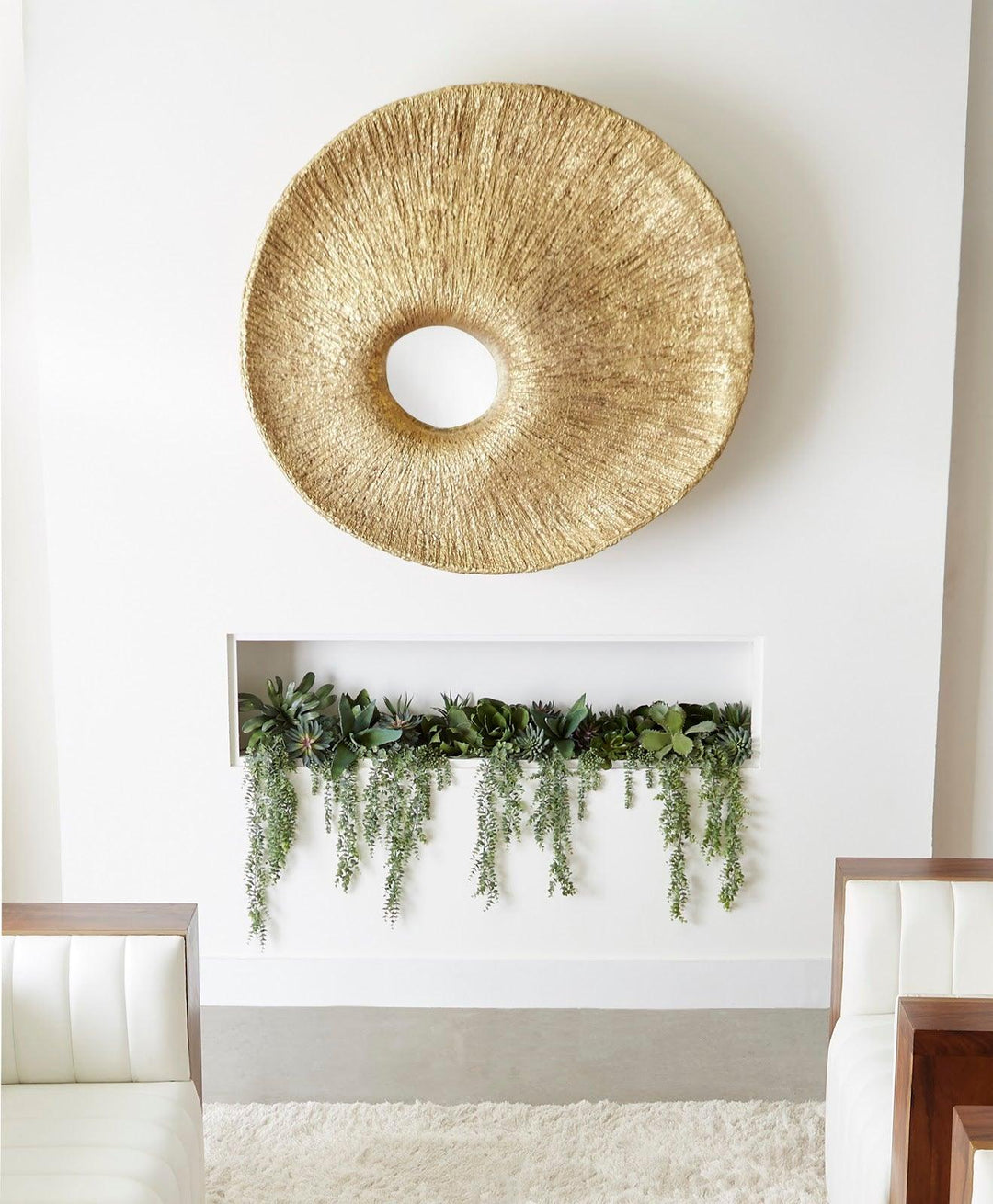 SwayLiving Convergence Mirror, Resin, Gold Leaf WALL MIRRORS