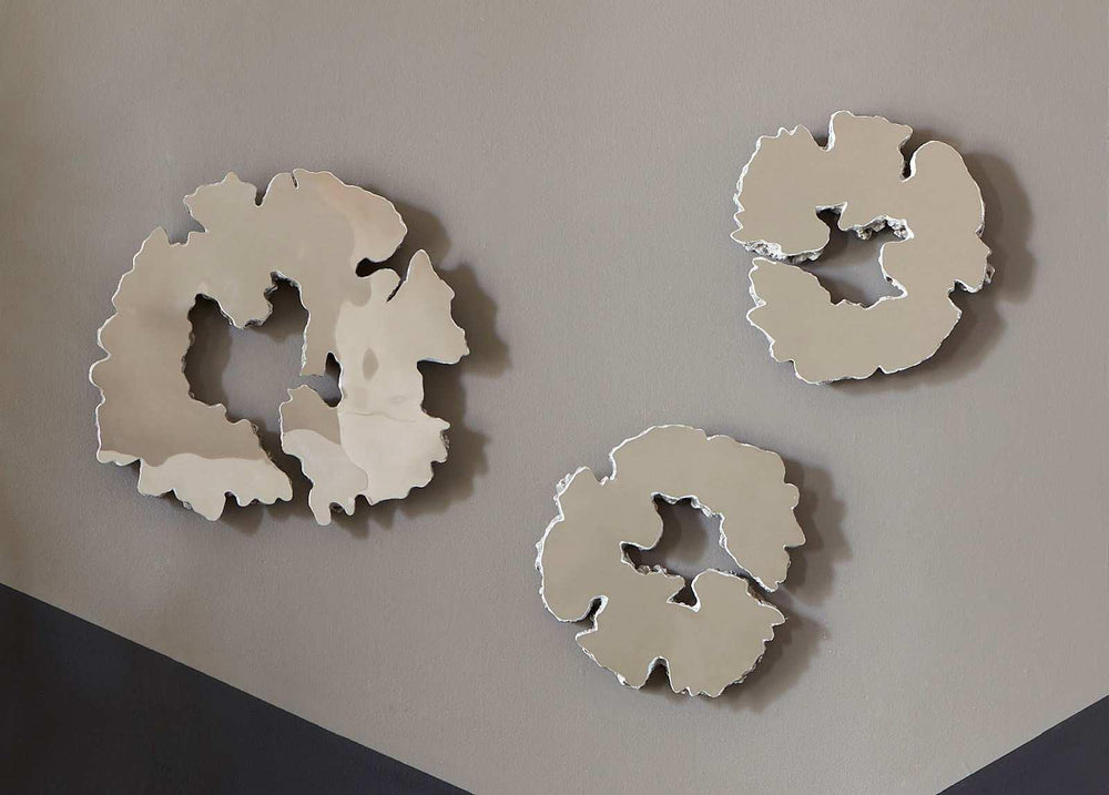 SwayLiving Lava Slice Wall Art, Resin, Stainless Steel, SM WALL ACCENTS