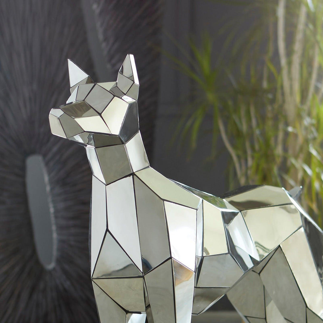 SwayLiving Crazy Cut Dog, Stainless Steel, Silver DECORATIVE OBJECTS