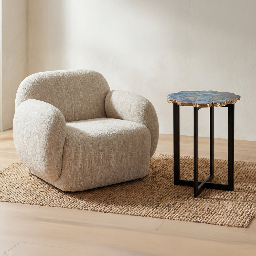 SwayLiving - Azul Agate Accent Table - PJ-1011-26 | SwayLiving