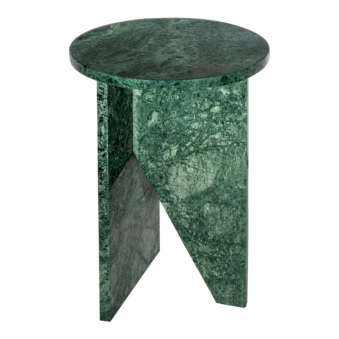 Grace Accent Table Green Marble - SwayLiving