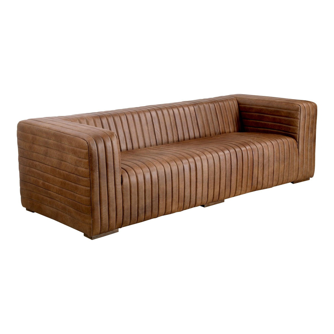 Castle Sofa Open Road Brown Leather - SwayLiving