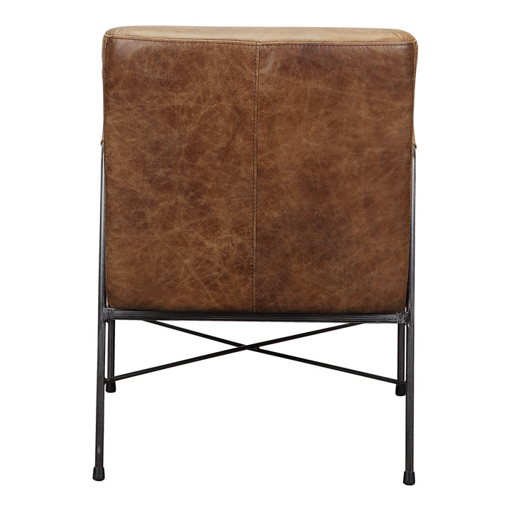 SwayLiving - Dagwood Leather Arm Chair Open Road Brown Leather - PK-1089-14 | SwayLiving