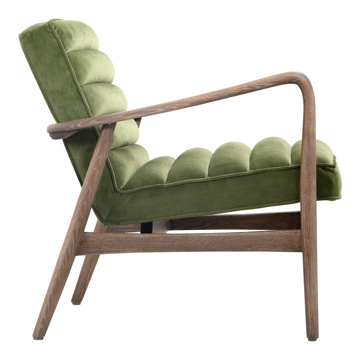 SwayLiving - Anderson Arm Chair Dark Ivy Velvet - PK-1098-27 | SwayLiving