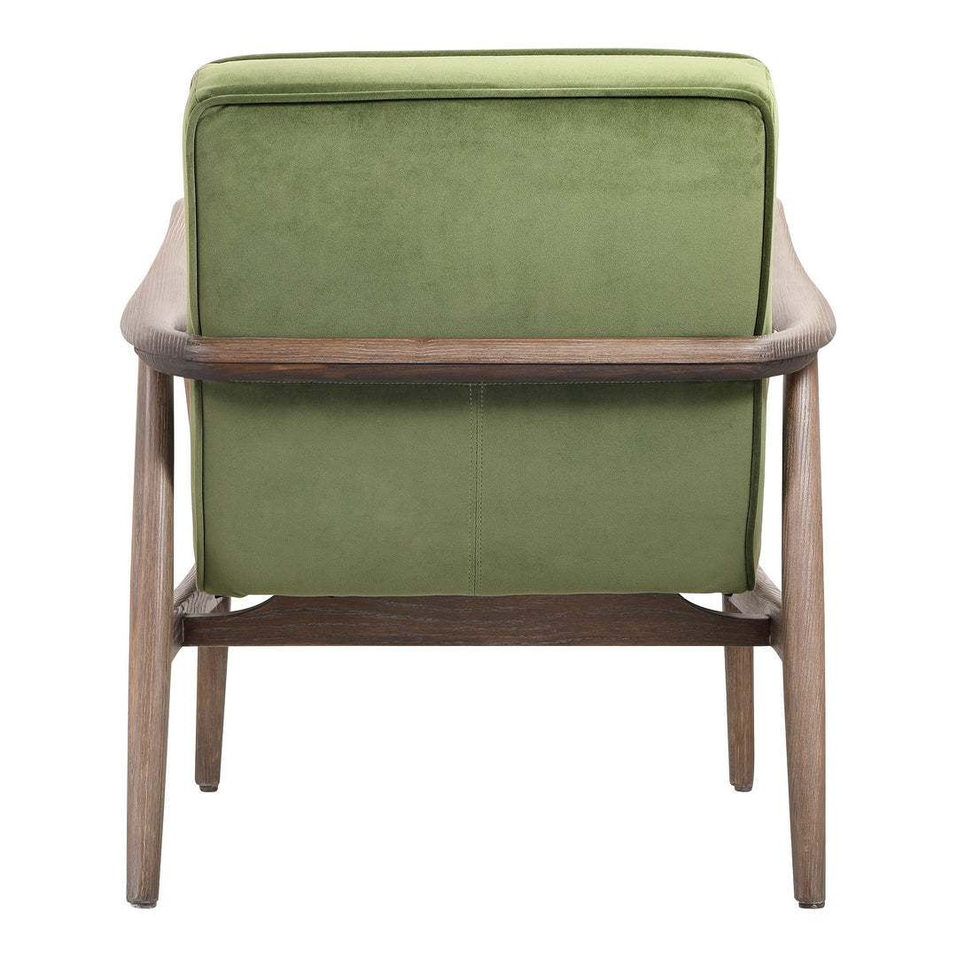 SwayLiving - Anderson Arm Chair Dark Ivy Velvet - PK-1098-27 | SwayLiving